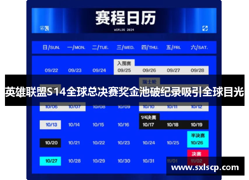 英雄联盟S14全球总决赛奖金池破纪录吸引全球目光